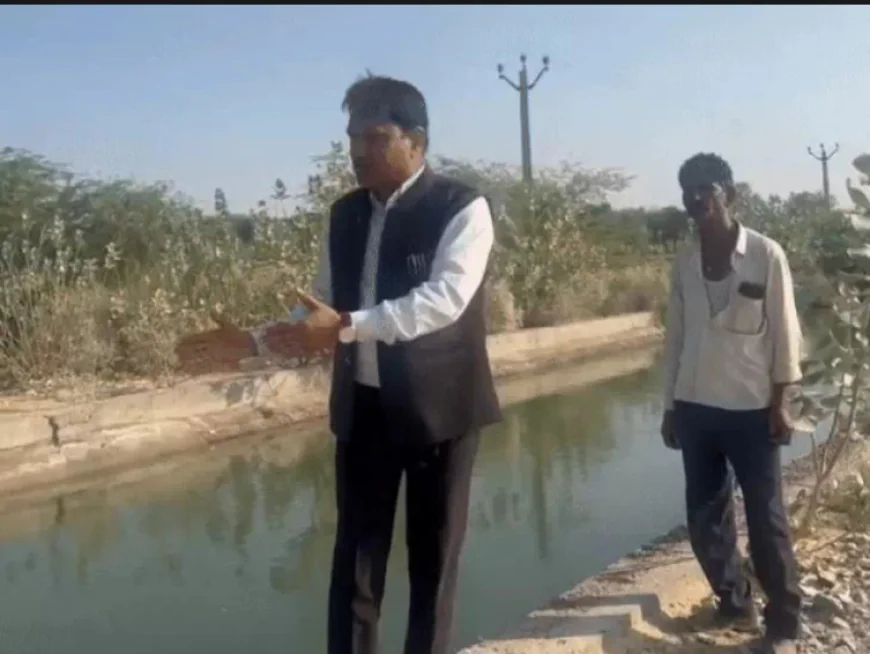 बाड़मेर में SDM ने नर्मदा नहर से पानी चोरी पकड़ी: अंतिम छोर के किसानों तक पानी पहुंचाने के लिए सख्त कार्रवाई