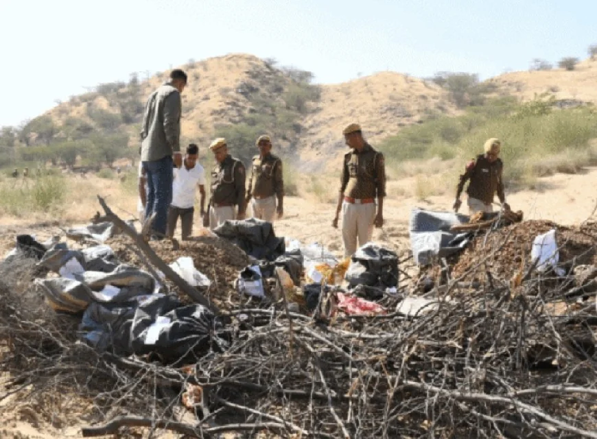 बाड़मेर पुलिस की बड़ी कार्रवाई: 1.46 करोड़ रुपये के नशीले पदार्थों को जलाकर किया नष्ट