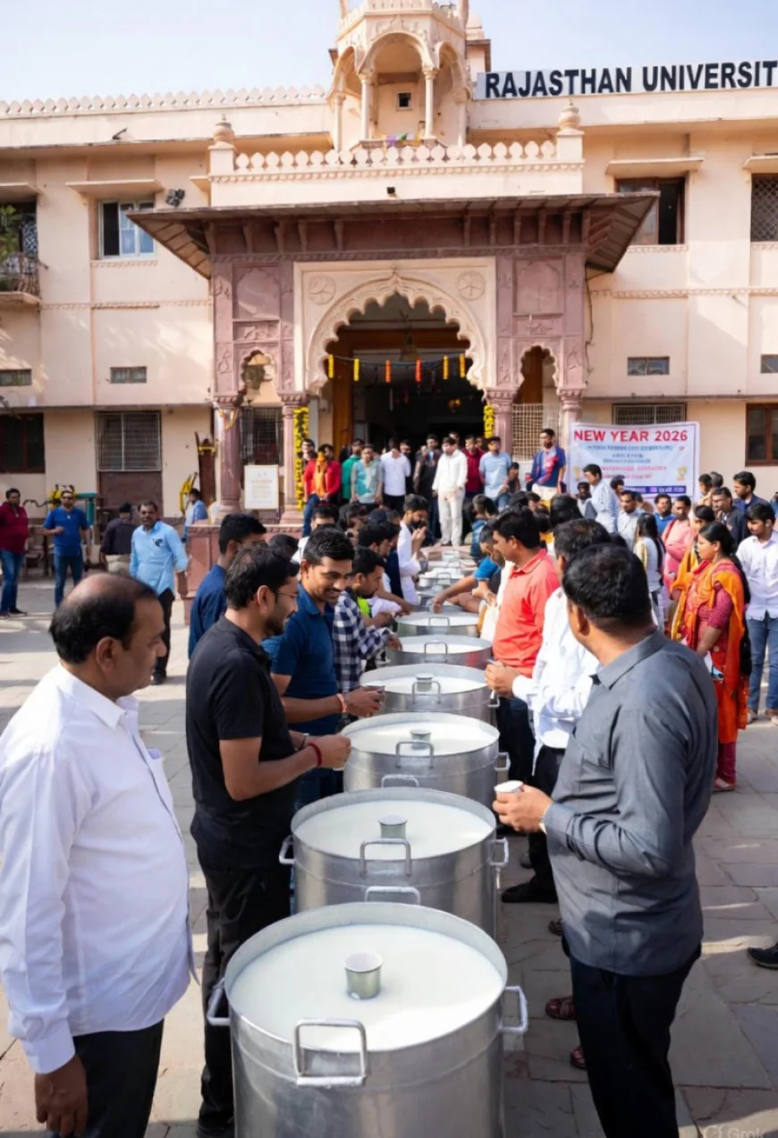 RU के बाहर लगेगी दूध की कढ़ाइयां: नए साल पर अनोखा जश्न या प्रदर्शन?