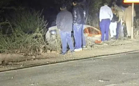 राजसमंद में दर्दनाक कार हादसा: एक साल की मासूम जिंदा जली, परिवार को आग से खींचकर निकाला गया