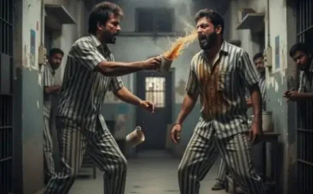 अजमेर सेंट्रल जेल में बंदियों के बीच झगड़ा: गर्म चाय फेंकने और स्टील मग से हमले में एक कैदी की आंख की रोशनी गई