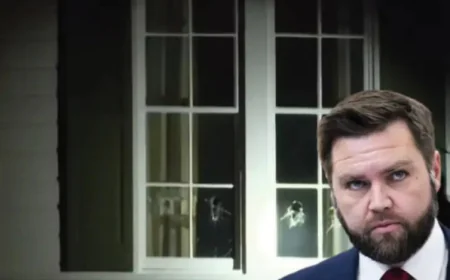 अमेरिकी उपराष्ट्रपति जेडी वेंस के सिनसिनाटी स्थित घर पर तोड़फोड़: कई खिड़कियां टूटीं, एक संदिग्ध हिरासत में