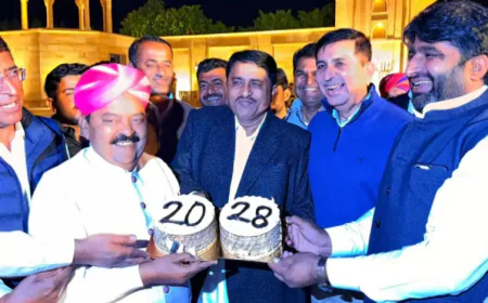 जैसलमेर कांग्रेस में एकता का संदेश: अमरदीन फकीर के 39वें जन्मदिन पर पूर्व MLA रूपाराम का जोरदार डांस, पूर्व मंत्रियों ने बजाई तालियां