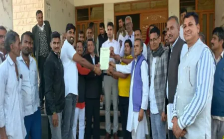 गुड़ामालानी को जिला बनाने की पुरानी मांग फिर तेज: संघर्ष समिति ने सीएम को सौंपा ज्ञापन, पूर्व मंत्री हेमाराम चौधरी 10 दिनों से धरने पर