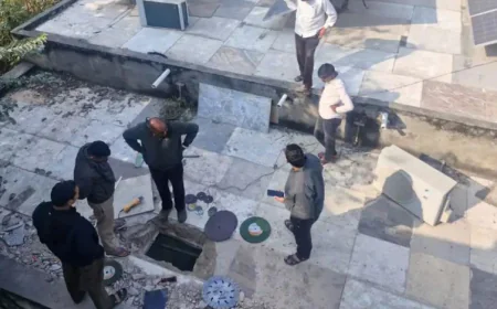 अजमेर के सावर में बैंक ऑफ बड़ौदा की छत तोड़कर लॉकर रूम में सेंधमारी: बड़ी गैंग का शक, कटर-मशीनरी छोड़कर फरार हुए चोर