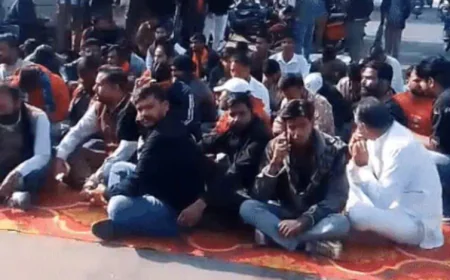 कोटा में फिर गाय के बछड़े का कटा सिर मिला: 10 दिनों में तीसरी घटना, बजरंग दल ने थाने के बाहर धरना दिया, धीरेंद्र शास्त्री की कथा की मांग