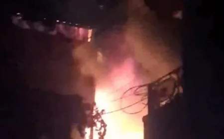 नागौर में व्यास कॉलोनी के रिहायशी मकान में भीषण आग: एसी में शॉर्ट सर्किट से लगी आग, लाखों की मशीनें और कच्चा माल जलकर खाक, बड़ा हादसा टला