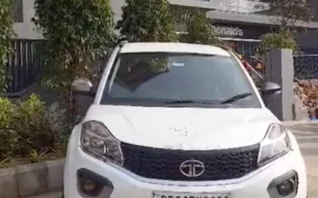 जयपुर में ओवरस्पीड कार का भयानक कहर: 5 गाड़ियों को टक्कर मारकर मॉल की दीवार में घुसी, VIDEO वायरल