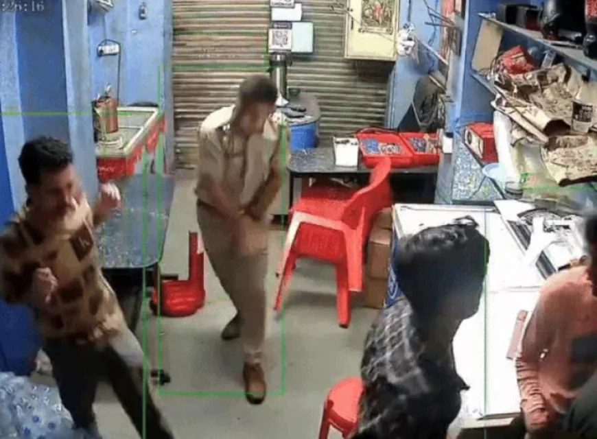 उदयपुर में अंबामाता थानाधिकारी द्वारा कैफे स्टाफ और अस्पताल कर्मचारी के साथ मारपीट: CCTV फुटेज ने मचाई सनसनी