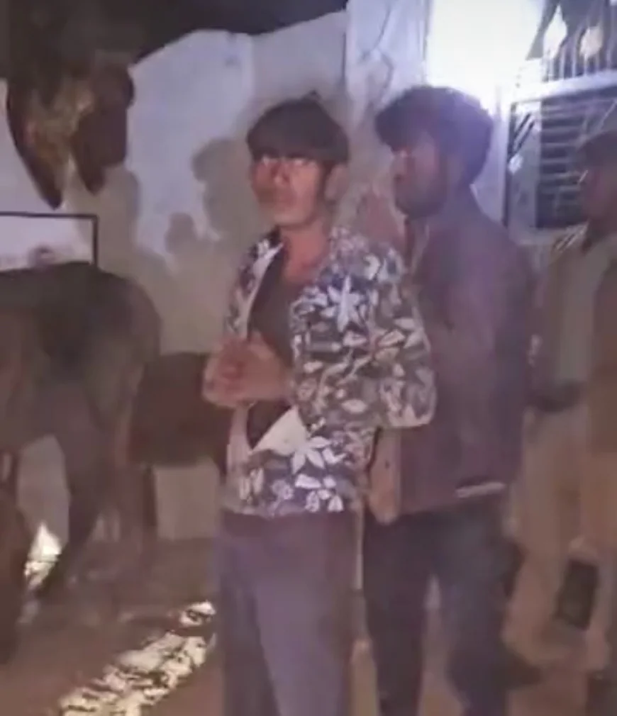 नागौर के रियां बड़ी में गौ तस्करी के शक में चार युवकों को ग्रामीणों ने पकड़कर पीटा, बाल-मूंछें काट दी; पुलिस ने हिरासत में लिया