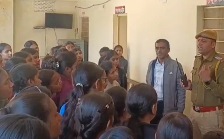 खाकी से दोस्ती: राष्ट्रीय युवा दिवस पर छात्राओं ने जाना पुलिस का काम, समदड़ी थाने में सीखी सुरक्षा और कानून की बारीकियां