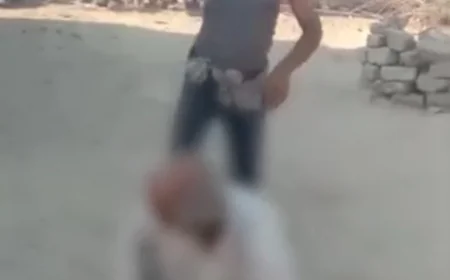 बाड़मेर में बुजुर्ग के साथ अमानवीय मारपीट: जूतों-लातों से पीटा, गालियां दीं; वीडियो वायरल, आरोपी युवक गिरफ्तार