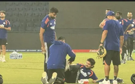 टी-20 विश्व कप 2026: नामीबिया मैच से पहले टीम इंडिया की फिटनेस चिंता बढ़ी - ईशान किशन को प्रैक्टिस में चोट, अभिषेक शर्मा बीमार