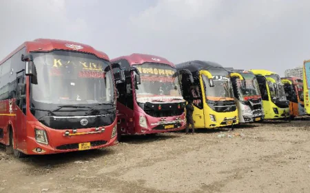 राजस्थान में निजी बसों की चक्काजाम हड़ताल आज रात से 35 हजार बसें बंद 15 लाख यात्रियों पर पड़ेगा असर!