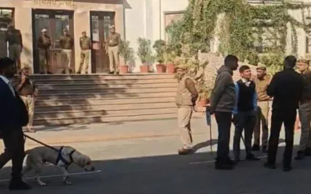 राजस्थान हाईकोर्ट को फिर मिली बम से उड़ाने की धमकी: दोपहर 1:30 बजे 18 बम ब्लास्ट का दावा, जांच में कुछ नहीं मिला; इस महीने 5वीं बार धमकी