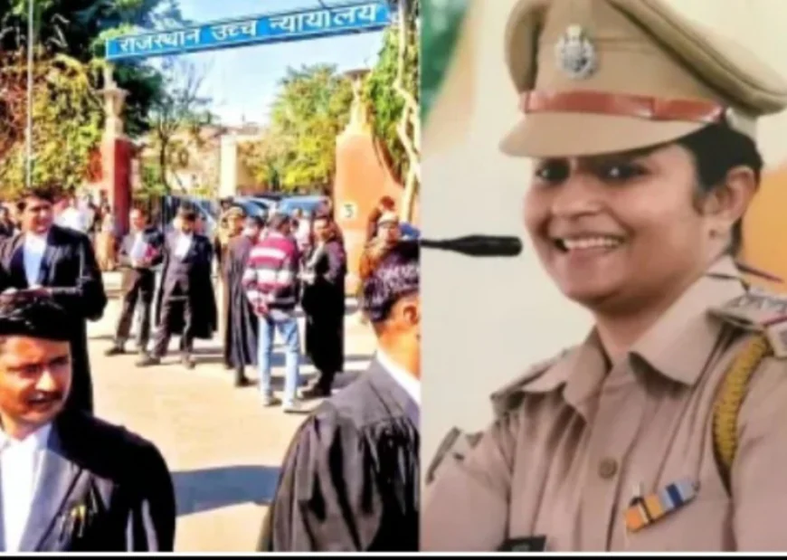 जयपुर की 'लेडी सिंघम' सीआई कविता शर्मा फिर सुर्खियों में: महिला वकील को 10,000 रुपये का चालान काटने पर हाईकोर्ट के बाहर वकीलों का जोरदार हंगामा