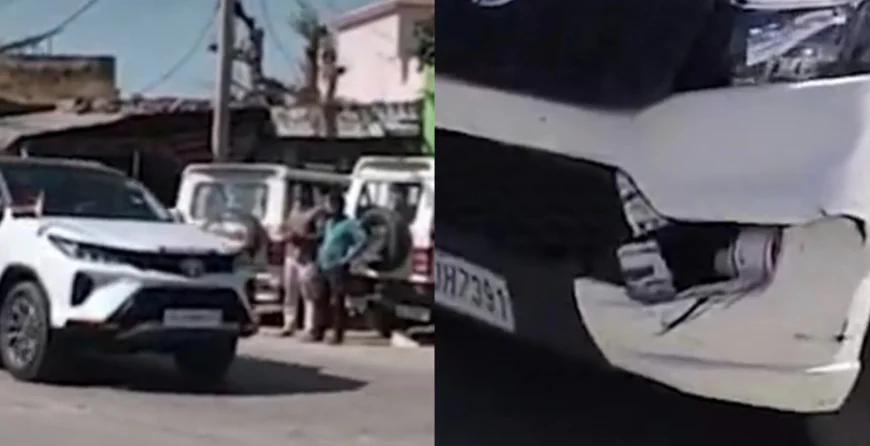 उपमुख्यमंत्री के काफिले से टकराई बेकाबू कार, टला  बड़ा हादसा !