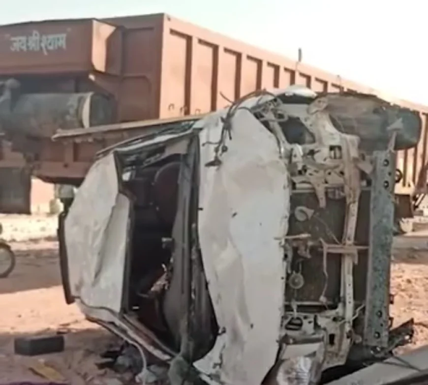 नोखा में भीषण सड़क हादसा डोडा पोस्त से भरी कार बिजली के पोल से टकराकर पलटी, राहगीर समेत 2 की मौत...