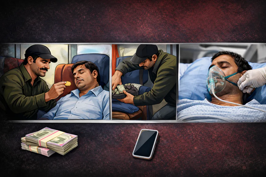 जयपुर में चलती बस में जहरखुरानी की वारदात: बिस्किट खिलाकर यात्री से 3 लाख कैश और मोबाइल लूटा