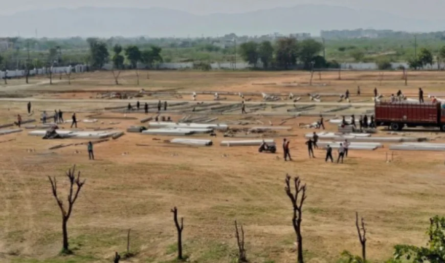 PM मोदी की अजमेर सभा  वाटर प्रूफ डोम और सड़क सुधार, सुरक्षा के कड़े इंतजाम...