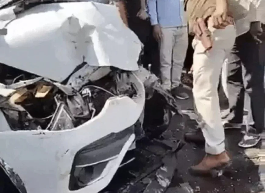 भरतपुर में भीषण सड़क हादसा: बजरी से लदी ट्रैक्टर-ट्रॉली से टकराई कार, एयरबैग खुलने से बचीं जानें; 2 घायल, ट्रैक्टर ड्राइवर फरार