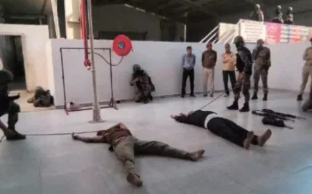 खाटूश्यामजी मंदिर में मॉक ड्रिल: दो 'आतंकवादियों' ने कमेटी ऑफिस में घुसकर सुरक्षा गार्ड को बनाया बंधक, ATS-ERT ने त्वरित कार्रवाई कर दोनों को ढेर किया