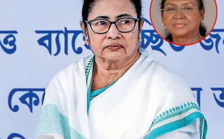 राष्ट्रपति द्रौपदी मुर्मू के पश्चिम बंगाल दौरे पर CM ममता बनर्जी का तीखा पलटवार: 'BJP के इशारे पर राजनीति न करें, राष्ट्रपति का इस्तेमाल कर रही है पार्टी'