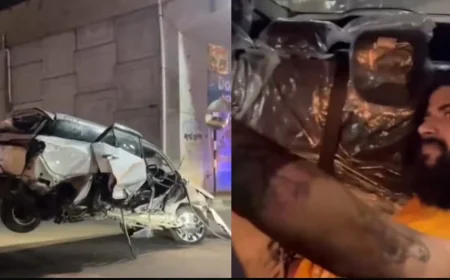 यूट्यूबर UK07 Rider का दिल दहला देने वाला हादसा: इंस्टाग्राम लाइव पर 150 km/h की स्पीड से कार क्रैश