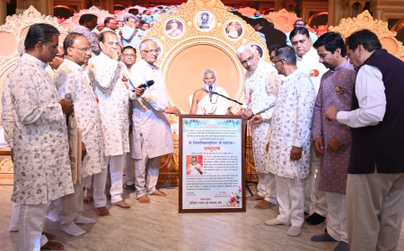 जिनमणिप्रभ सूरीश्वरजी को 'राष्ट्र रत्न' सम्मान, महेंद्रसागरजी बने आचार्य: जैसलमेर में भव्य चादर महोत्सव का ऐतिहासिक समापन