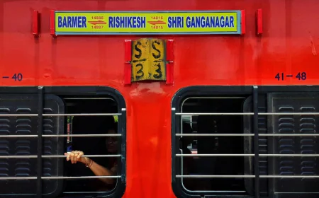 जोधपुर मंडल: 14-15 मार्च को तिलवाड़ा के पास ट्रैक मेंटेनेंस, ऋषिकेश-बाड़मेर एक्सप्रेस 60 मिनट और डेमू 30 मिनट देरी से चलेगी