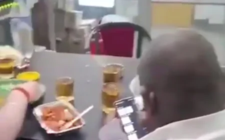 वाराणसी जिला अस्पताल में पैथोलॉजी लैब में शराब पार्टी का वीडियो वायरल, CMO ने शुरू की जांच