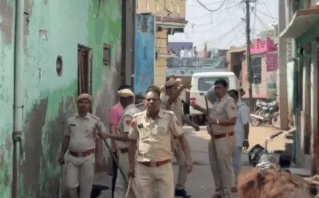 बाइक पार्किंग विवाद में भड़का पथराव: डीग के मेव थड़ी मोहल्ले में दो पक्षों के बीच जमकर चले पत्थर, पुलिस ने 5 लोगों को हिरासत में लिया