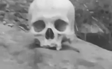 अजमेर के पहाड़गंज जंगल में मानव खोपड़ी मिलने से सनसनी: बच्चों ने बनाया वीडियो, सोशल मीडिया पर वायरल; 6 महीने से पड़ी होने की आशंका, तांत्रिक क्रियाओं की भी संभावना