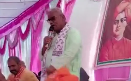 शिक्षा मंत्री मदन दिलावर का विवादित बयान: “गाय काटकर खाने वाले मंच पर हमारे साथ बैठते हैं, राम को मानने वाले दूरी बढ़ाते हैं” – कोटा में स्वामी विवेकानंद प्रतिमा अनावरण समारोह में एकता का आह्वान