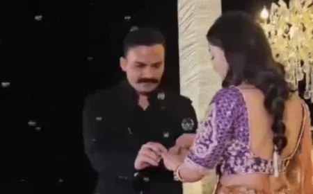 राजस्थान-मूल के IPS अधिकारी केके बिश्नोई और अंशिका वर्मा की सगाई: संभल में रोमांचक डांस और गोद में उठाने का अनोखा पल, शादी राजस्थान में