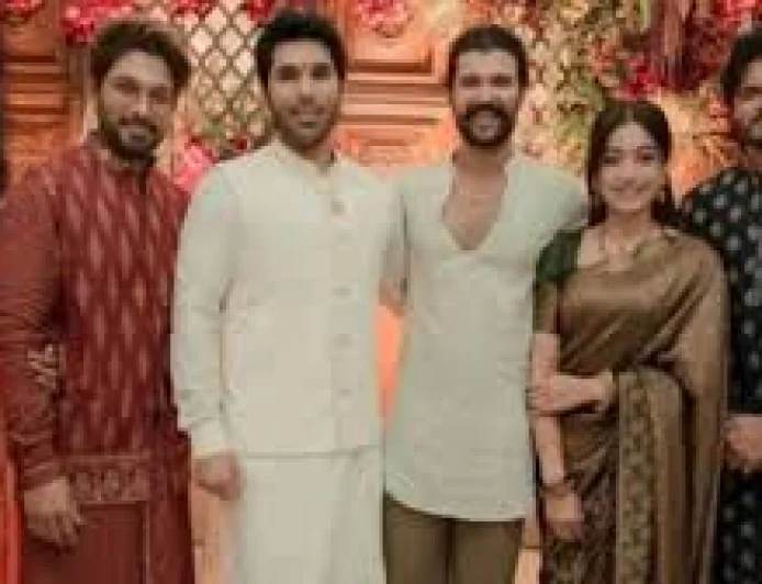 4 साउथ सुपरस्टार्स एक मंच पर: अल्लू शिरीष के प्री-वेडिंग फंक्शन में रश्मिका-विजय संग राम चरण-उपासना की ग्रैंड एंट्री