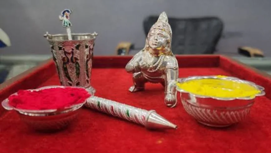 जोधपुर में शाही अंदाज में मनाई जाएगी होली ठाकुरजी के लिए 21 हजार रुपए की खास चांदी की पिचकारी तैयार...