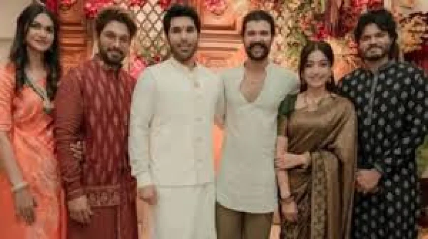 4 साउथ सुपरस्टार्स एक मंच पर: अल्लू शिरीष के प्री-वेडिंग फंक्शन में रश्मिका-विजय संग राम चरण-उपासना की ग्रैंड एंट्री