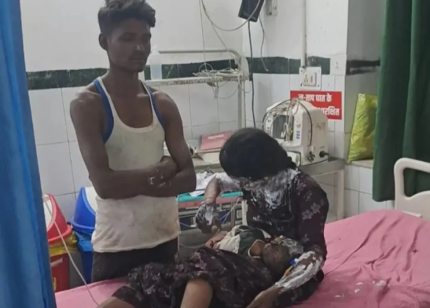 कोयले के भट्ठे की आग में झुलसी मां और दो मासूम बेटियां: खेल-खेल में 3 साल की बच्ची भट्ठे के पास पहुंची, बचाने दौड़ी मां खुद भी आग की चपेट में आई
