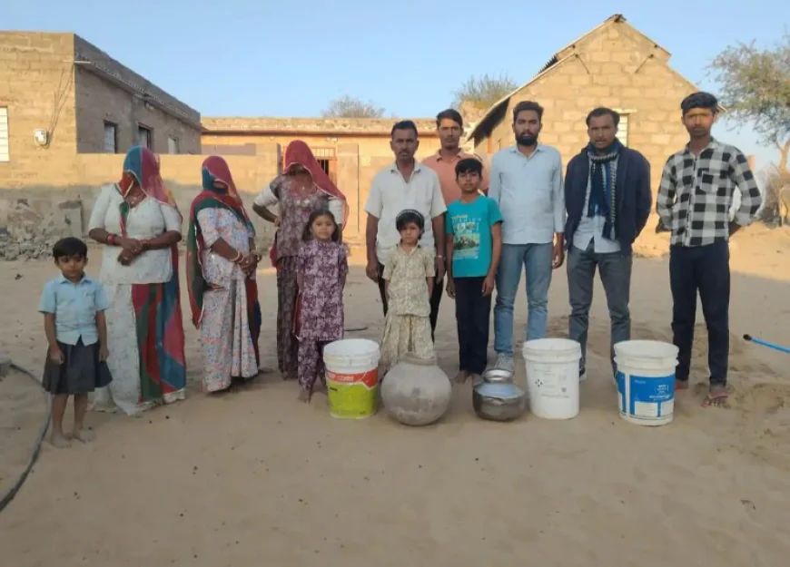 जयपालों की ढाणी में 4 माह से पेयजल संकट, ग्रामीणों को कई किलोमीटर दूर से पानी लाने की मजबूरी