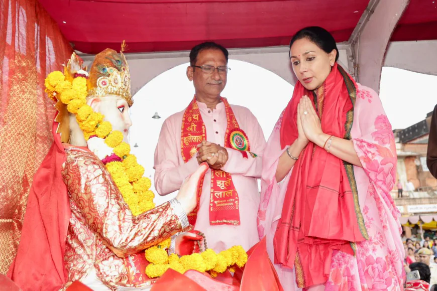 उपमुख्यमंत्री दिया कुमारी ने जयपुर में भगवान झूलेलाल जयंती की भव्य शोभायात्रा में लिया भाग, एकता और सद्भाव का दिया संदेश