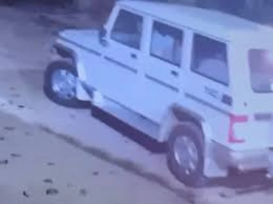 सीकर के खाटूश्यामजी अस्पताल से बोलेरो चोरी, CCTV में कैद नकाबपोश चोर