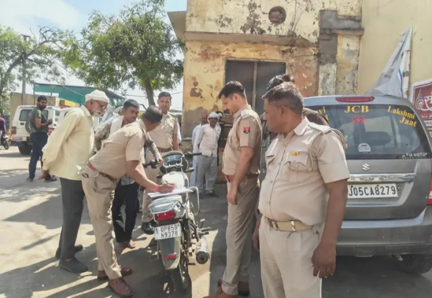 भरतपुर में बेटे ने पिता की धारदार हथियार से हत्या, वारदात के बाद खुद ही गांव वालों को बुलाया