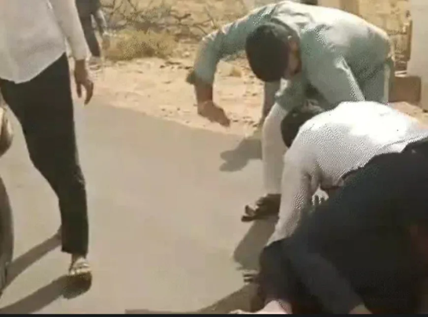 बीकानेर में हिस्ट्रीशीटर को ग्रामीणों ने घेरकर पीटा: धमकाने आया था, महिला ने छाती पर पैर रखा, युवकों ने बाल पकड़कर घसीटा