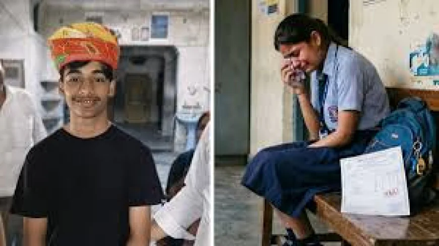 RBSE 10वीं रिजल्ट: 94.23% पास, भीलवाड़ा से आई दो तस्वीरें—एक ने बढ़ाया हौसला, दूसरी ने झकझोरा