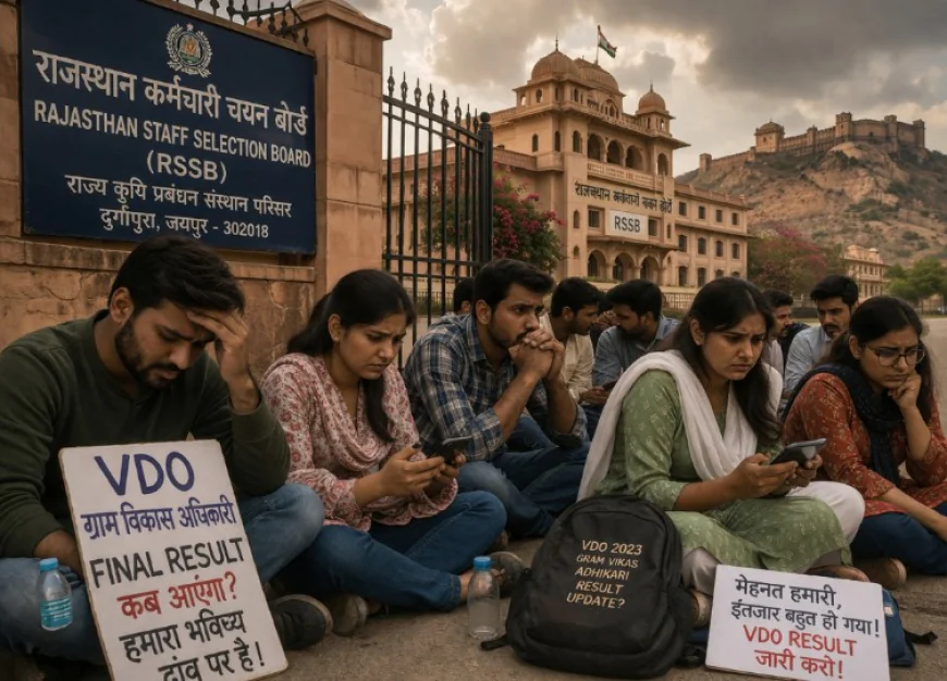 राजस्थान में VDO (ग्राम विकास अधिकारी) अंतिम परिणाम का इंतजार: युवाओं की बेचैनी और बोर्ड पर सवाल