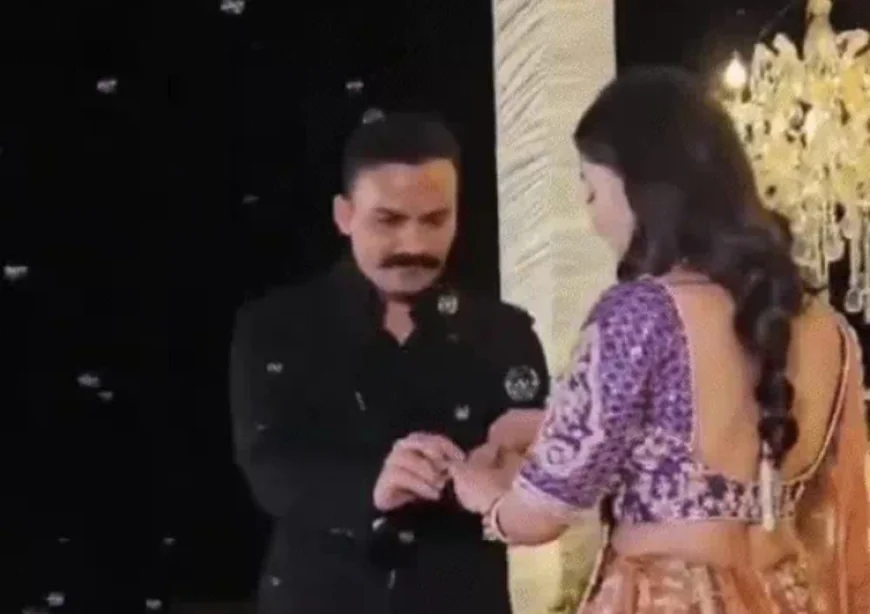 राजस्थान-मूल के IPS अधिकारी केके बिश्नोई और अंशिका वर्मा की सगाई: संभल में रोमांचक डांस और गोद में उठाने का अनोखा पल, शादी राजस्थान में