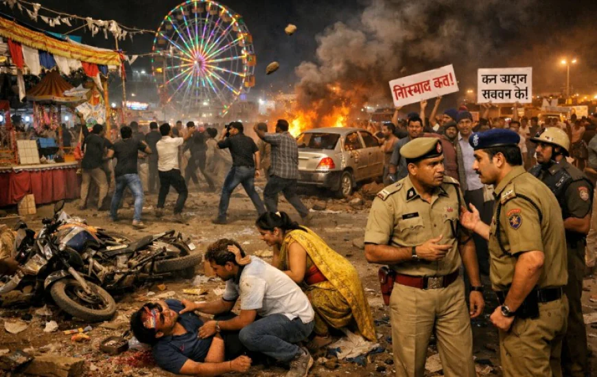 जोधपुर में महिलाओं को टक्कर मारी, फिर पत्थरबाजी: मदद करने वालों से ही भिड़े आरोपी, हंगामे से गुस्साए लोगों ने की नारेबाजी