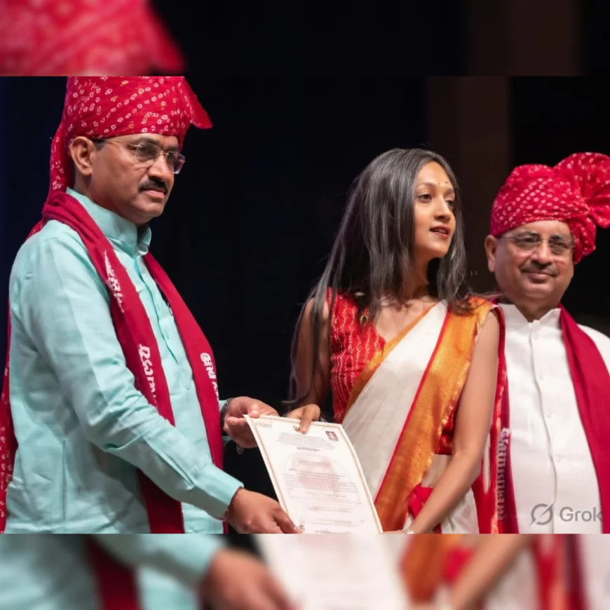 HJU दीक्षांत समारोह में बवाल: छात्रा का मंच से तंज, वीडियो वायरल; यूनिवर्सिटी बोली—‘व्यवहार निंदनीय’