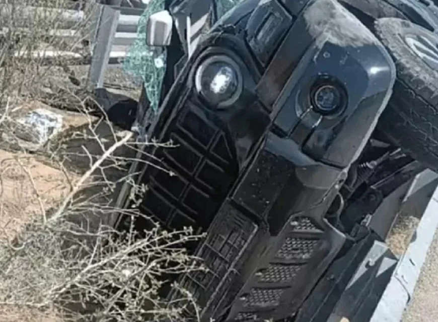 टायर फटने से बेकाबू हुई थार एक्सप्रेसवे पर पलटी, 2 युवकों की मौत; सनरूफ से उछलकर बाहर गिरे